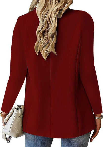 Ins Lapel Button Jacket Fashion Suit Jacket Women's Long-sleeved Tops