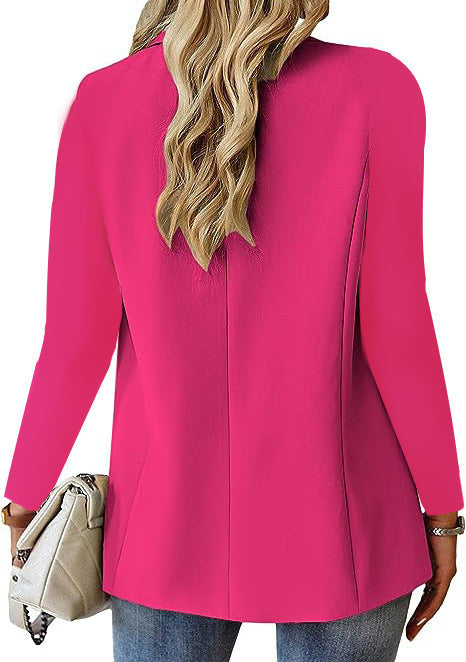 Ins Lapel Button Jacket Fashion Suit Jacket Women's Long-sleeved Tops
