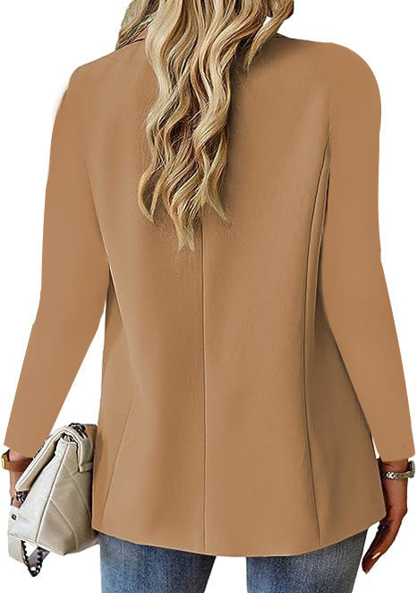 Ins Lapel Button Jacket Fashion Suit Jacket Women's Long-sleeved Tops